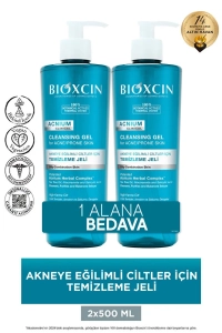 Acnium Sebum Dengeleyici Yüz Yıkama Jeli 500ml 1 Alana 1 Hediye Salisilik Asit Çay Ağacı Niasinamid